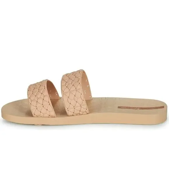 Inpanema Renda II Fem Slide Sandals Beige Size US 6 - Picture 4 of 12